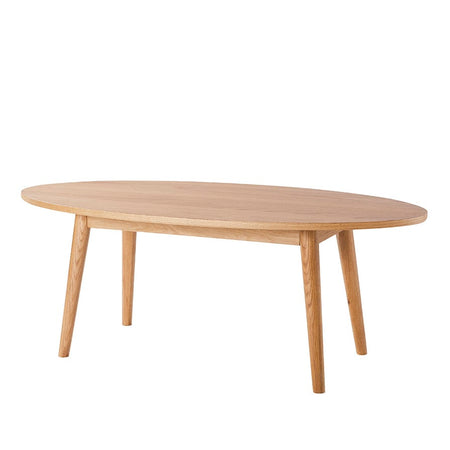 Table basse ovale en chêne Heidi - Naturel